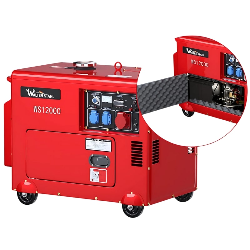 Generatore di Corrente Diesel 9000w 9Kw Silenzioso