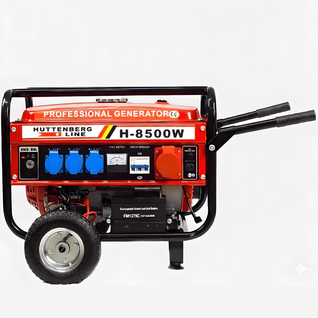 Generatore di Corrente H-8500W (220/380v) Avviamento Elettrico con Batteria