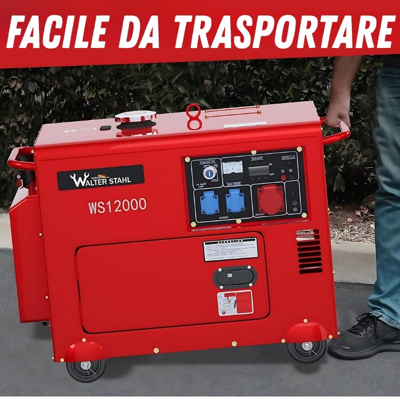 Generatore di Corrente Diesel 9000w 9Kw Silenzioso