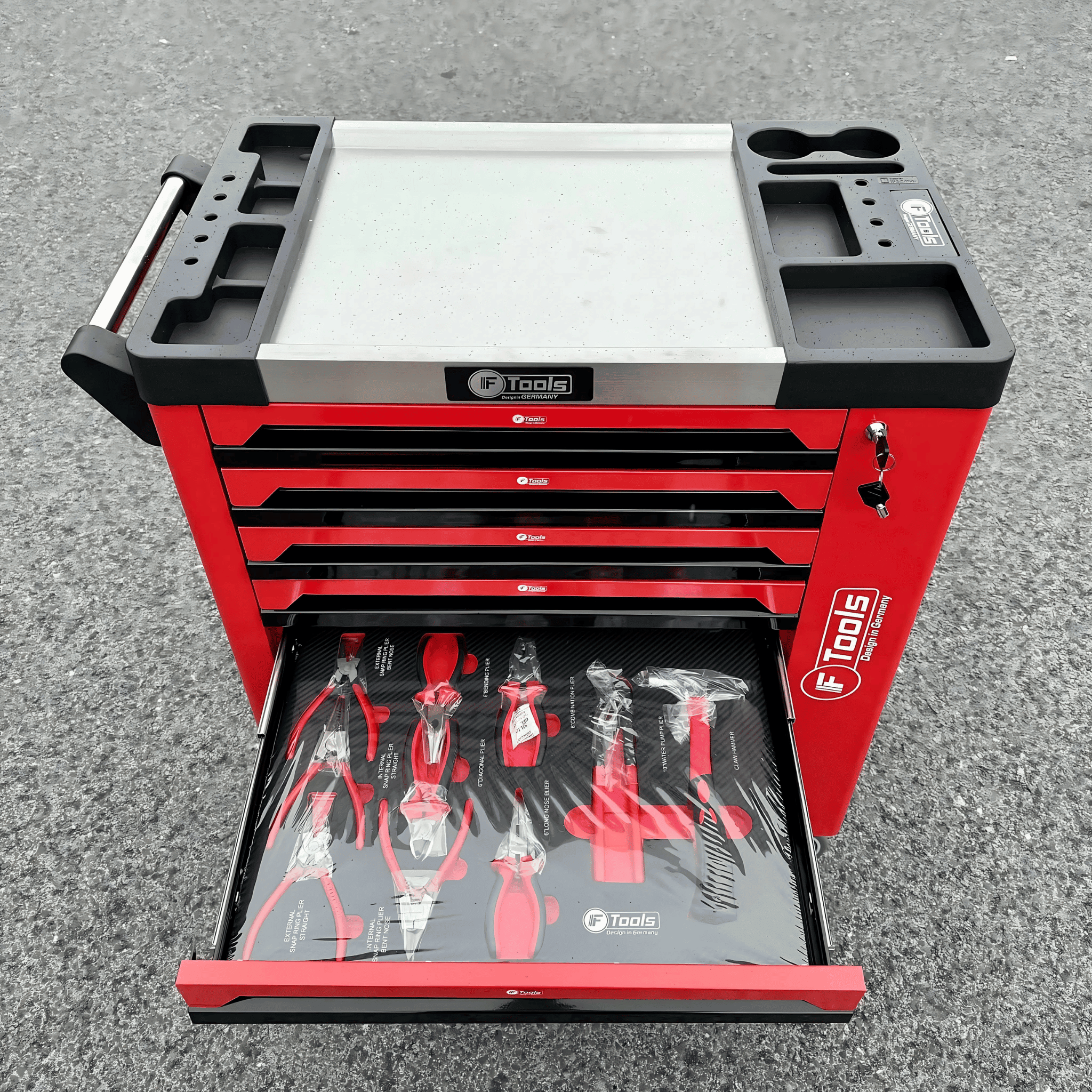 Carrello Attrezzi Officina Professionale F-Tools 7 Cassetti