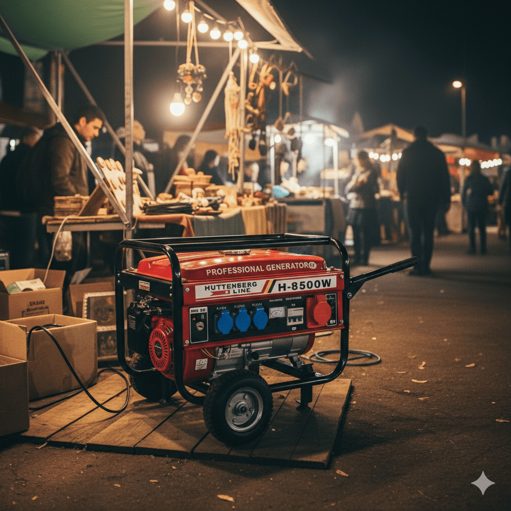 Generatore di Corrente H-8500W (220/380v) Con Chiave