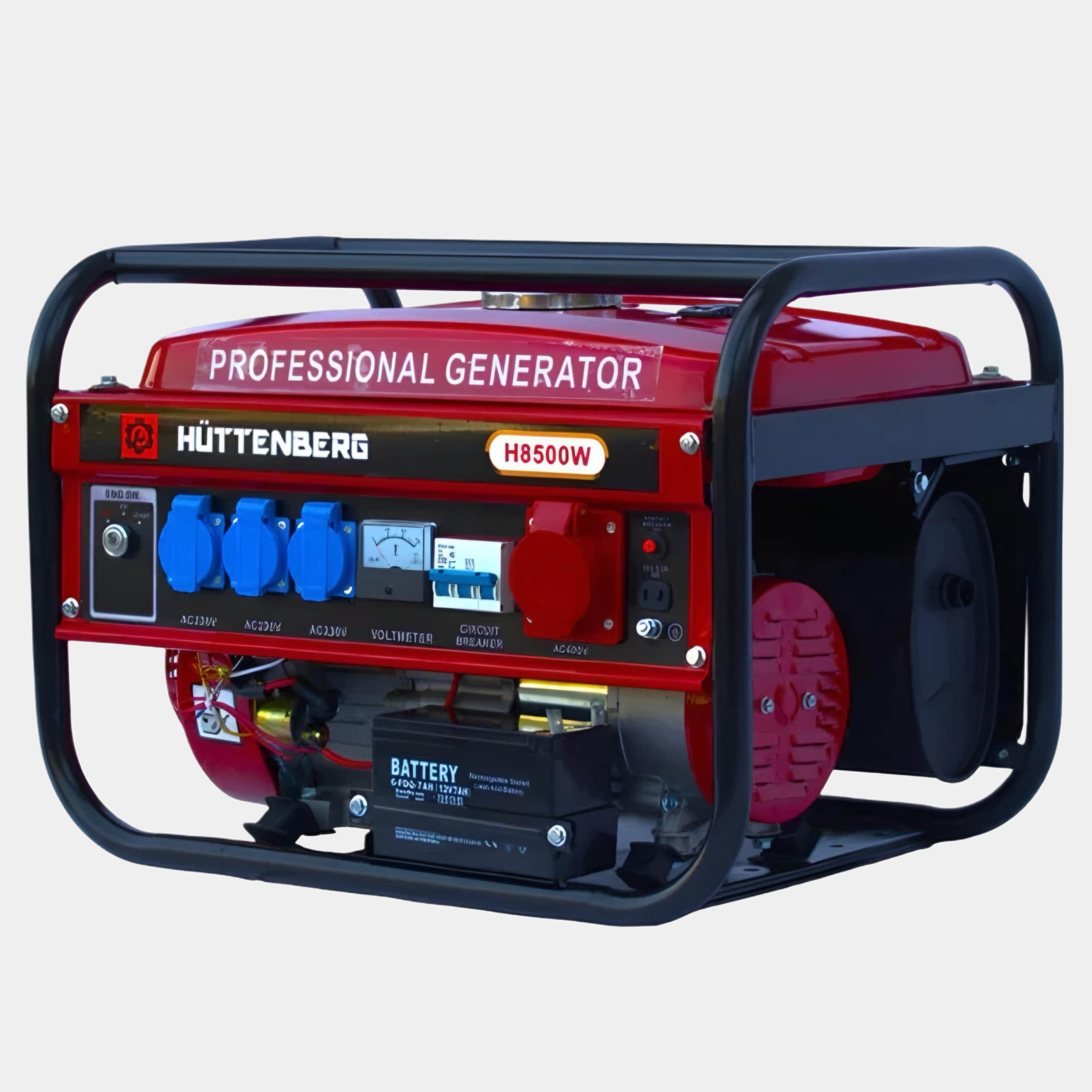 Generatore di Corrente H-8500W Avviamento Elettrico con Batteria