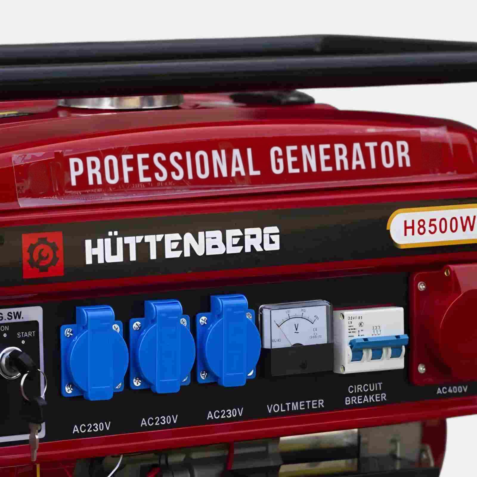 Generatore di Corrente H-8500w (220/380v) Con Chiave Semi Silenzioso