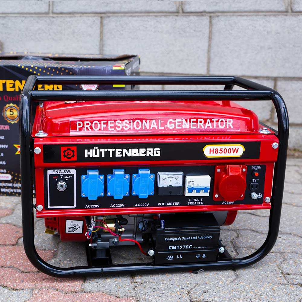 Generatore di Corrente H-8500W Avviamento Elettrico con Batteria