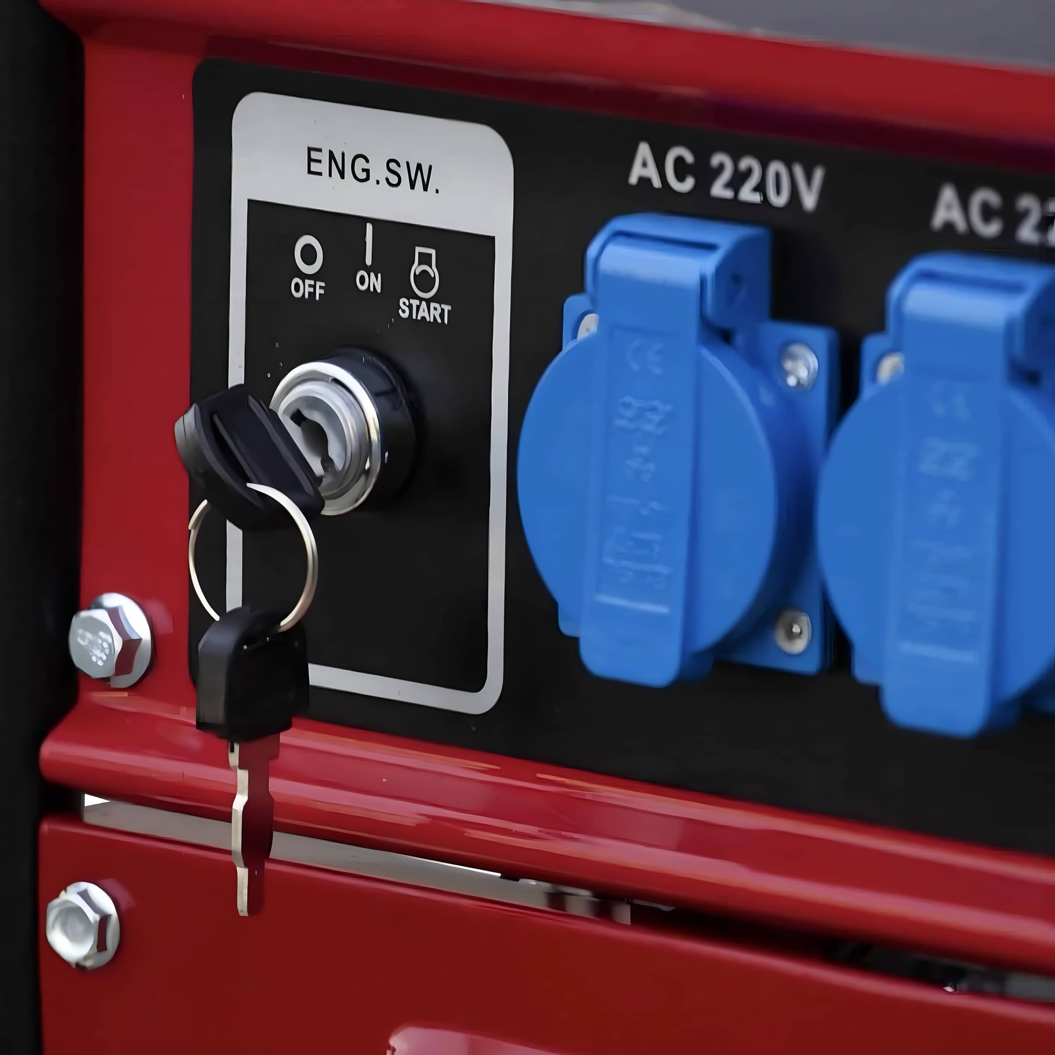 Generatore di Corrente H-8500w (220/380v) Con Chiave Semi Silenzioso